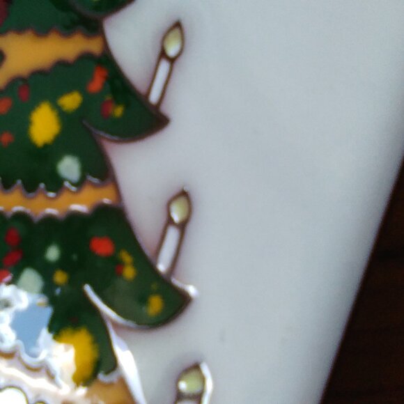 Hand Painted Christmas Tree Ceramic Tile/Trivet - Picture 11 of 11